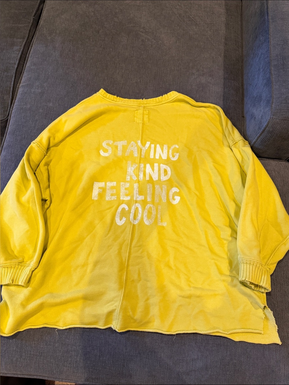 Aerie Down To Earth Crew Sweatshirt, “Staying Kind Feeling Cool,” size Medium